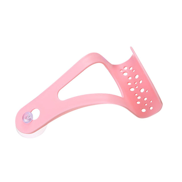 1 piece 16*8.5cm dishcloth rack suction cup sponge