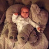 Kid Sleeping Back Cushion Cartoon