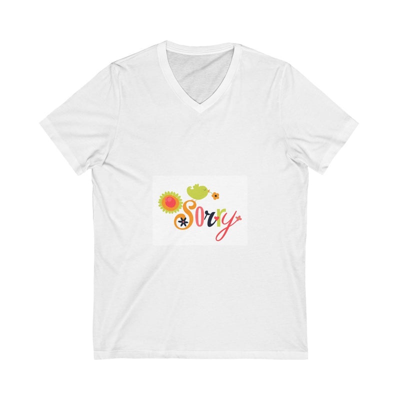 Unisex Jersey Short Sleeve V-Neck Tee