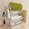 3 Tiers Dish Drying Rack Storage Shelf Kitchen